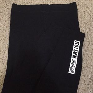 black victoria’s secret leggings